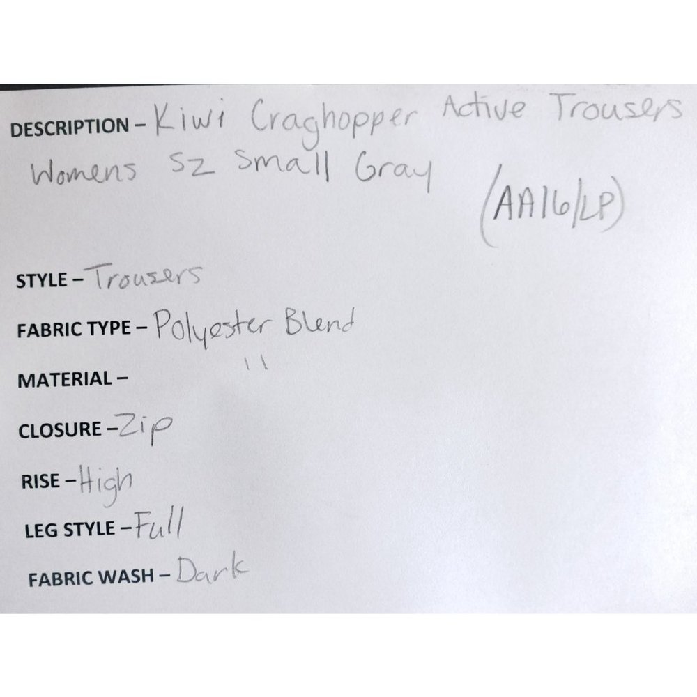 Craghoppers Active Trousers Women's Size Small Gray - Picture 7 of 7